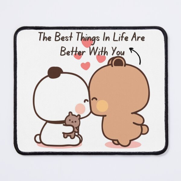 Item preview, The Best Things In Life Are Better With You Bubu Dudu Panda And Brownie Bear Couple 2026 designed and sold by OceanLiveArts.