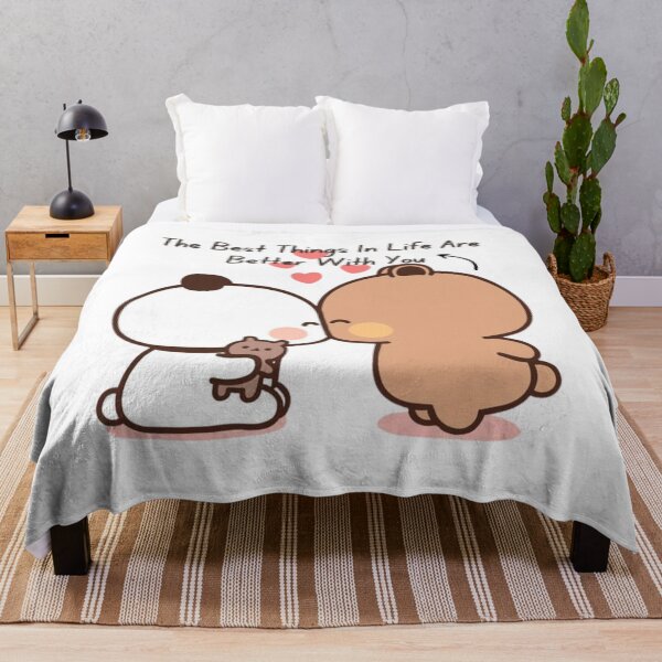 Item preview, The Best Things In Life Are Better With You Bubu Dudu Panda And Brownie Bear Couple 2026 designed and sold by OceanLiveArts.