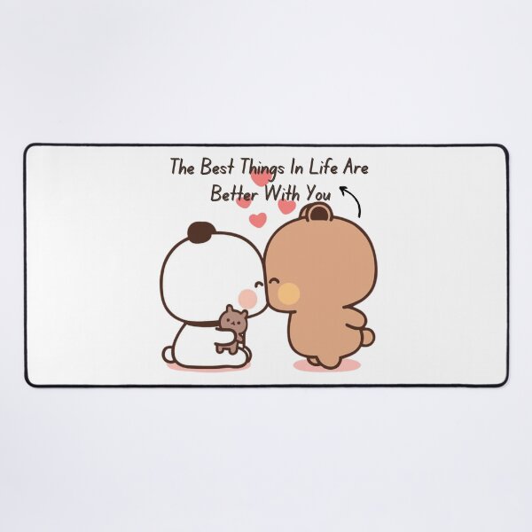 Item preview, The Best Things In Life Are Better With You Bubu Dudu Panda And Brownie Bear Couple 2026 designed and sold by OceanLiveArts.
