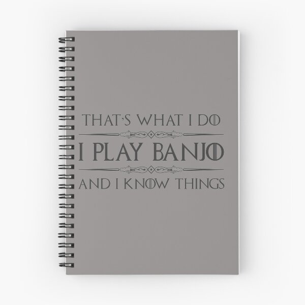 Item preview, I Play Banjo and I Know Things - Funny Banjoist Gift Idea for Instrument Picker in Bluegrass or Country Band designed and sold by merkraht.