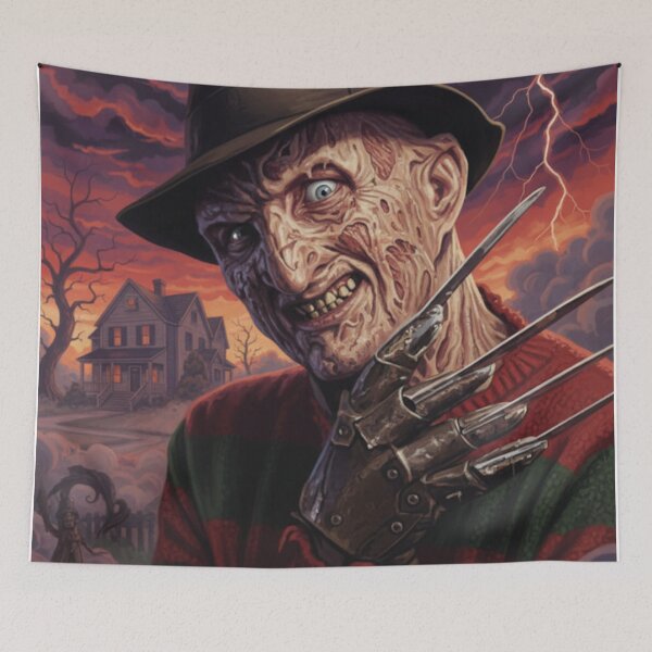 Aperçu de l'œuvre Freddy Krueger - Les Griffes de la nuit - Art d'horreur créée et vendue par Art's Diner.