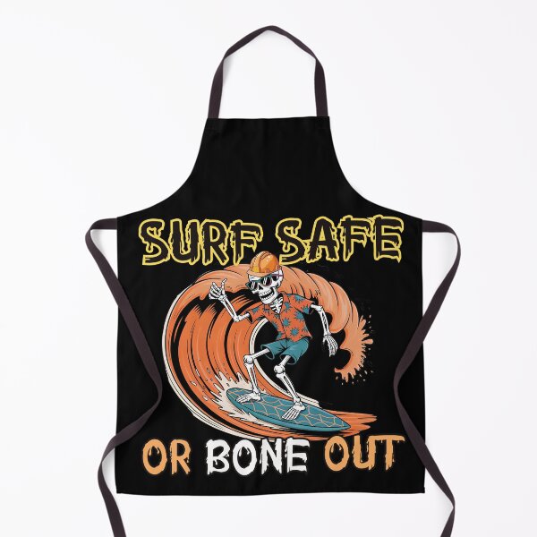 Item preview, Funny Halloween Skeleton Surfing Safety – Surf Safe or Bone Out designed and sold by PeteLawliiet.