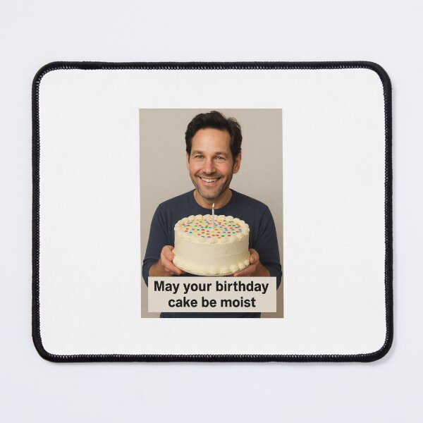Item preview, Paul rudd Birthday Cake Moist Funny prank meme gift weird designed and sold by CheeseBlueprint.