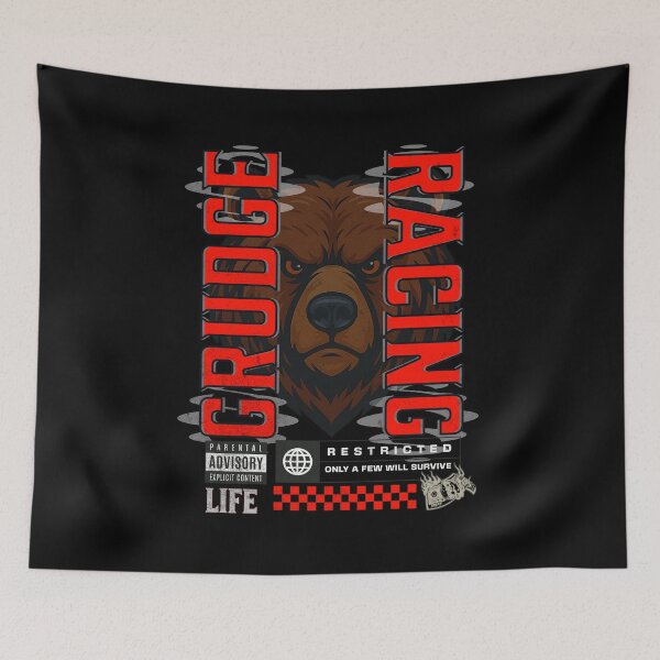 Item preview, Grudge Racing Only a Few Will Survive Bear Drag Racing designed and sold by CarantinedChaos.