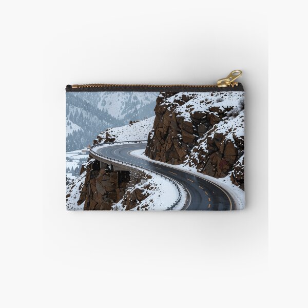 Item preview, round s curve snowy day colorful photo like art designed and sold by SmashingDeals.