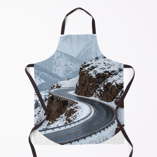 Item preview, round s curve snowy day colorful photo like art designed and sold by SmashingDeals.