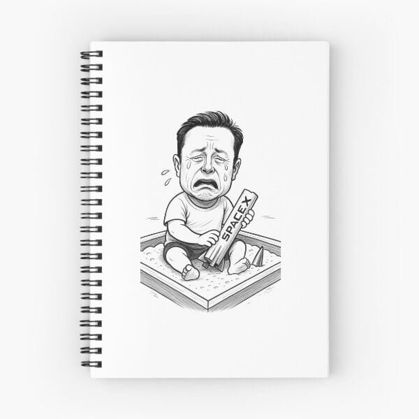 Item preview, Elon Musk with a broken SpaceX rocket in sandbox designed and sold by Jewish Rockandrolla.
