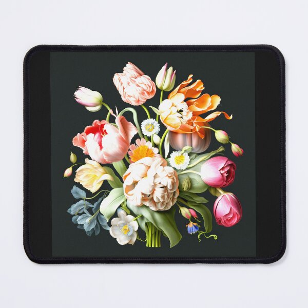 Item preview, Lush bouquet of flowers in the style of Flemish old masters fashionable stylish New Look designed and sold by G-M-Designs.