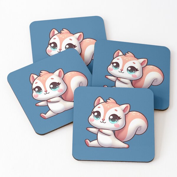Item preview, Cute Cartoon Squirrel in Yoga Pose designed and sold by ArtistEmbrace.