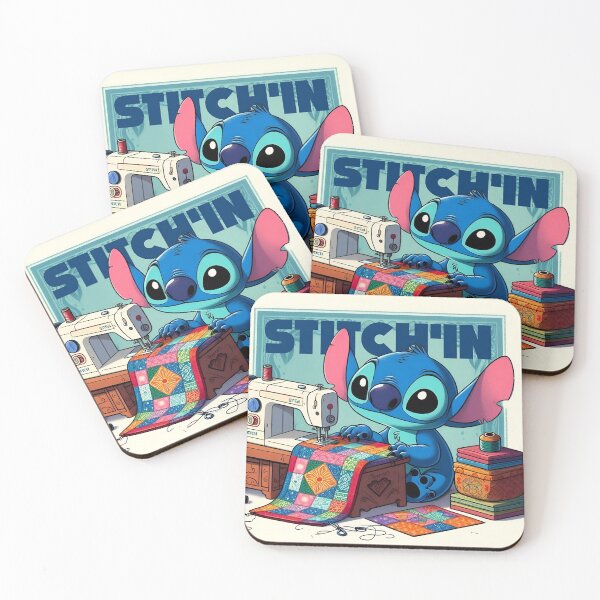 Item preview, Stitch’in – Minimalist Sewing & Knitting Cartoon Art designed and sold by goshubh.