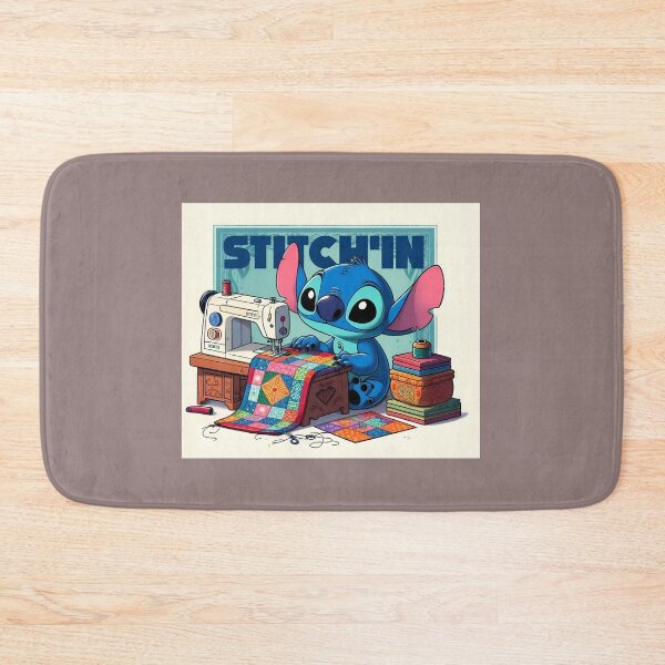 Item preview, Stitch’in – Minimalist Sewing & Knitting Cartoon Art designed and sold by goshubh.