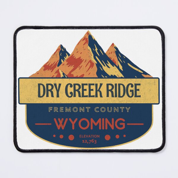 Item preview, Dry Creek Ridge, Fremont County, Wyoming, Mountain Design designed and sold by Wanderful-roads.