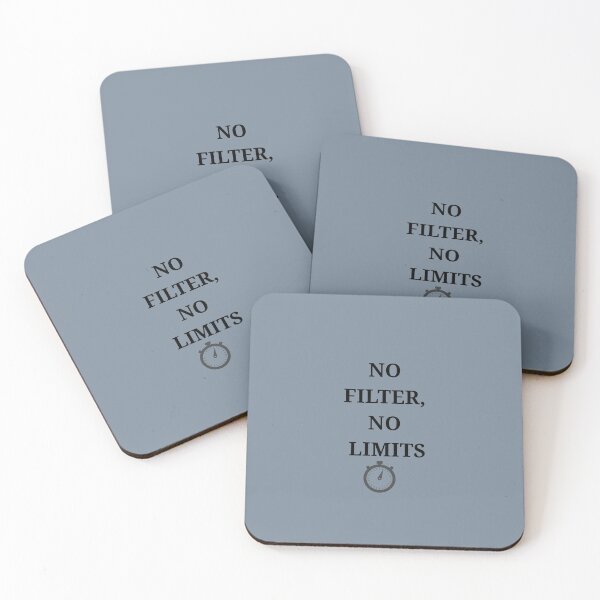 Item preview, Title: No Filter, No Limits – Savage Minimal Quote Design designed and sold by SavSoulSN.