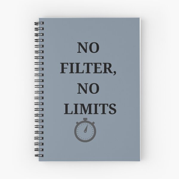 Item preview, Title: No Filter, No Limits – Savage Minimal Quote Design designed and sold by SavSoulSN.