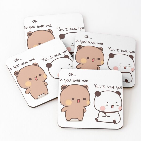 Item preview, So You Love Me, Yes i love you Bubu Dudu Panda And Brownie Bear Couple 2026 designed and sold by OceanLiveArts.