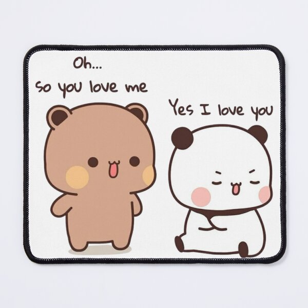 Item preview, So You Love Me, Yes i love you Bubu Dudu Panda And Brownie Bear Couple 2026 designed and sold by OceanLiveArts.