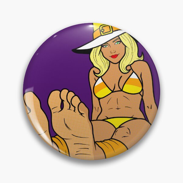 Item preview, Candy Corn Witch Pinup designed and sold by SolefulStickers.