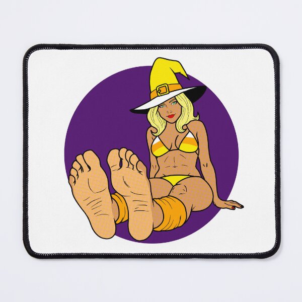 Item preview, Candy Corn Witch Pinup designed and sold by SolefulStickers.