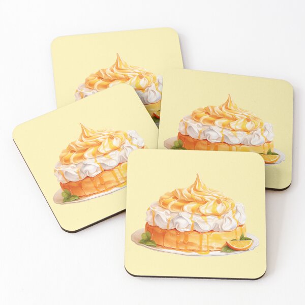 Item preview, Orange Cheesecake Topped with Whipped Cream designed and sold by Violet Peonies.
