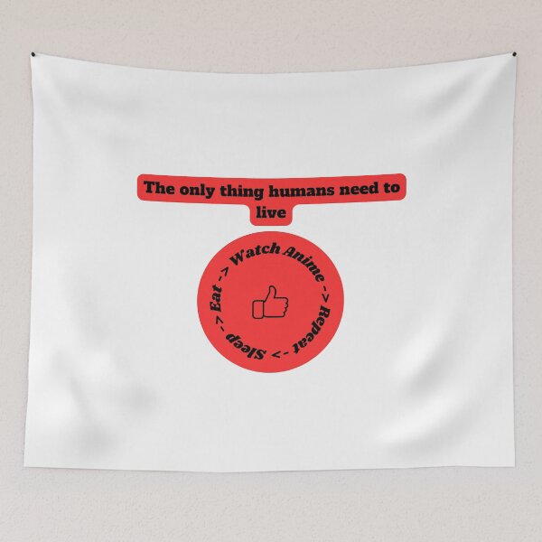 Item preview, Eat, Sleep, Watch Anime, Repeat! - Funny Quote designed and sold by Kouichi1990.