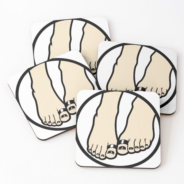 Item preview, Goth Toes Badge designed and sold by SolefulStickers.