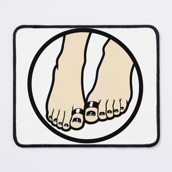 Item preview, Goth Toes Badge designed and sold by SolefulStickers.