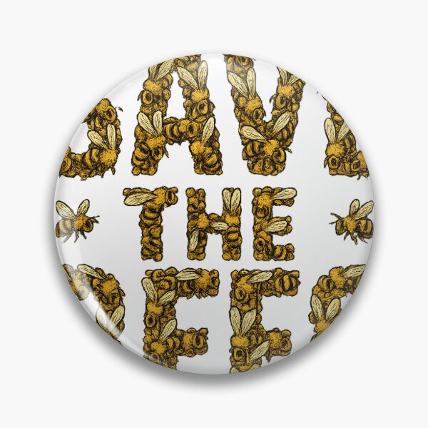Item preview, Save the Bees – Powerful Bee Swarm Typography Design designed and sold by BoldApparel.