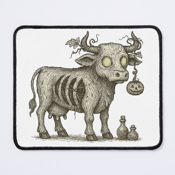 Item preview, Halloween creepy cow designed and sold by SeasonsofJess.