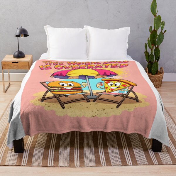 Item preview, “Weight Loss Is Overrated – Burger & Pizza Beach Vibes” designed and sold by RAKO13.