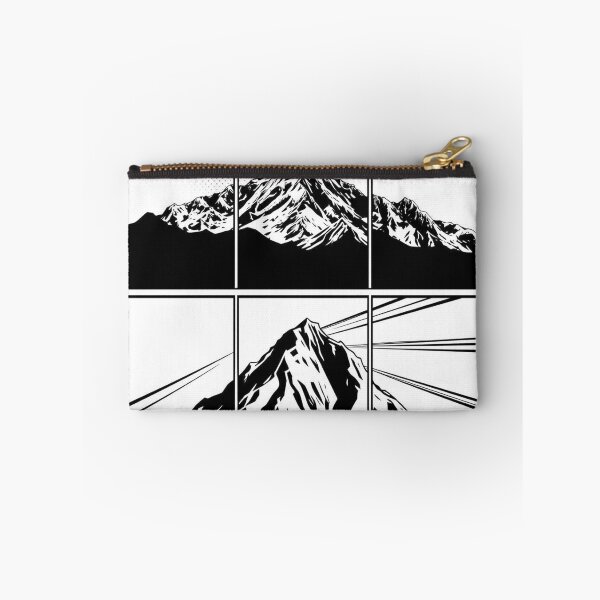 Item preview, Split Frame Mountain – Modern Triptych Landscape - Pop Art Mountain Landscape Love  designed and sold by Benito Del Ray.
