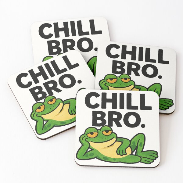 Item preview, Relaxed Frog – Chill Bro designed and sold by Chill Doodles.