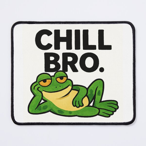 Item preview, Relaxed Frog – Chill Bro designed and sold by Chill Doodles.