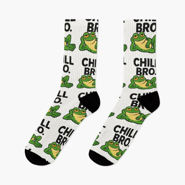 Item preview, Relaxed Frog – Chill Bro designed and sold by Chill Doodles.