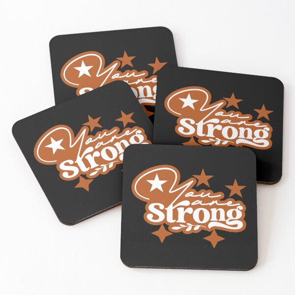 Item preview, You Are Strong – Motivational Positive Quote Typography Design designed and sold by Design--Drip.