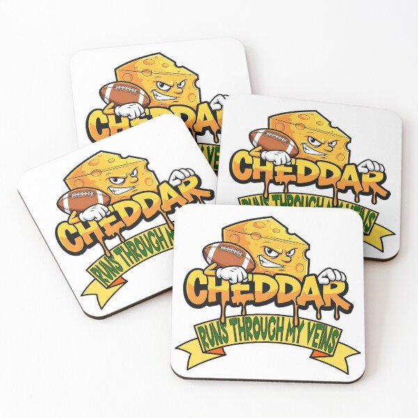 Item preview, Cheddar Runs Through My Veins Green Bay Football designed and sold by Not A Typical  Teacher.