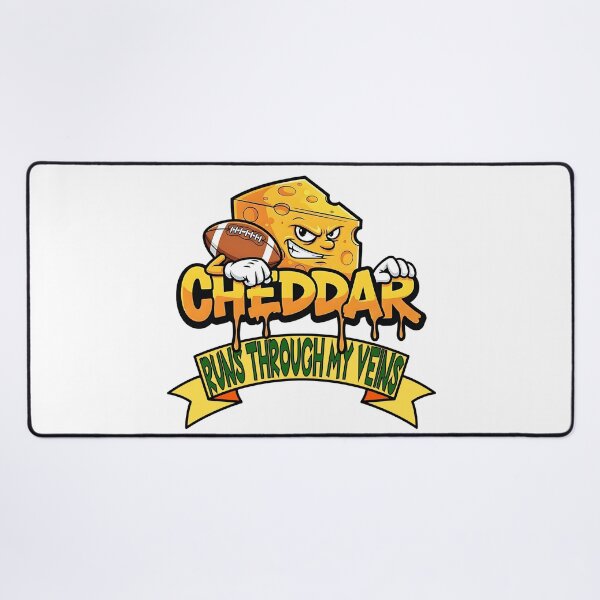 Item preview, Cheddar Runs Through My Veins Green Bay Football designed and sold by Not A Typical  Teacher.