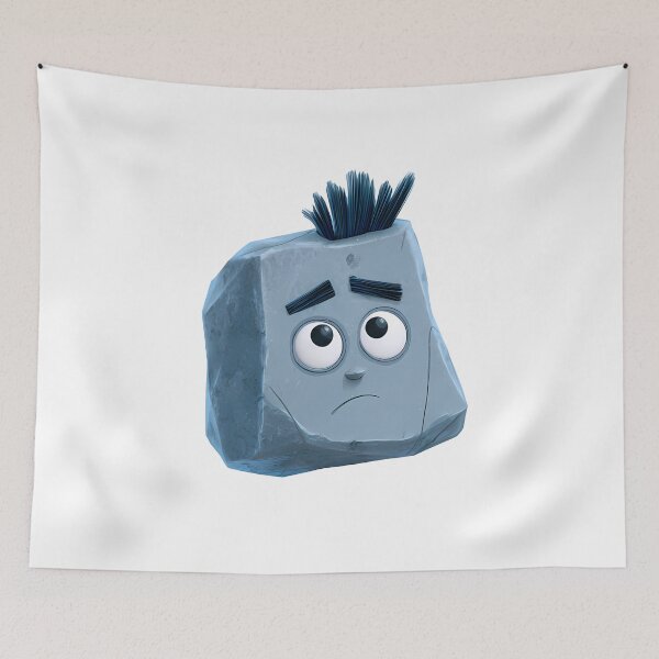 Item preview, Sad Stone Face – Cute Cartoon Rock Character Design designed and sold by DesignArtist.ia.