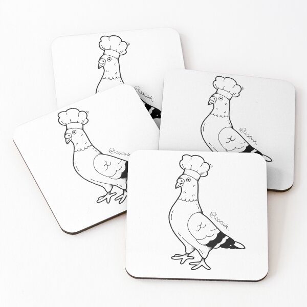 Item preview, Chef Pigeon   designed and sold by LixxInk .