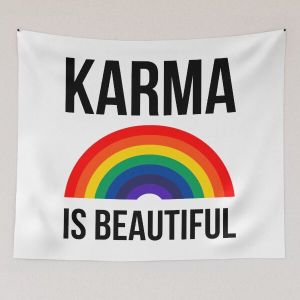 Item preview, Karma is beautiful  designed and sold by Rachel the Artist .