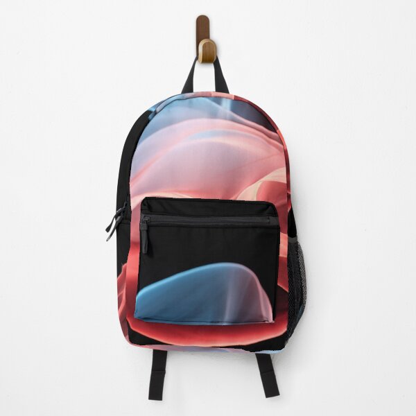 Item preview, Abstract Red & Blue Flowing Wave – Modern Minimalist Energy Art designed and sold by zevorgue.