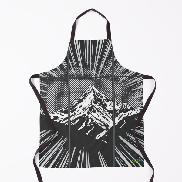 Item preview, Radiant Zenith – Comic Energy Mountain - Pop Art Mountain Landscape Love designed and sold by Benito Del Ray.