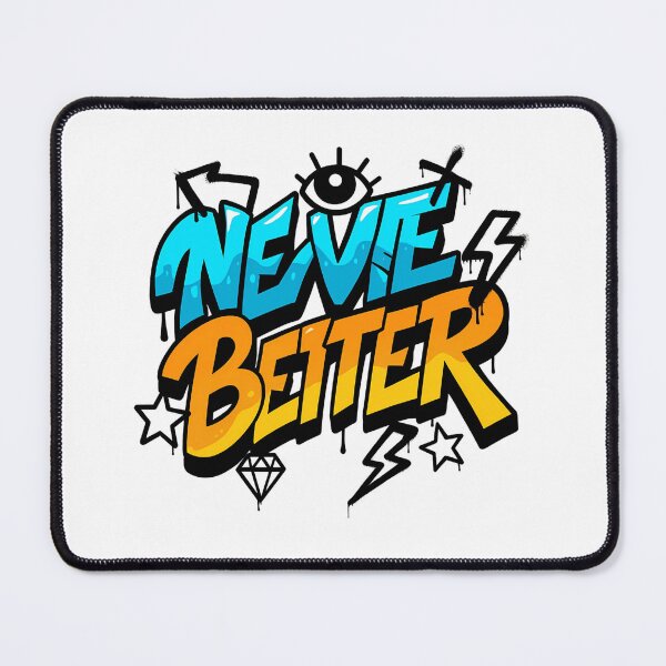 Item preview, Never Better Graffiti Style Street Art | Urban Bold Typography Design designed and sold by nivadaofficiel2.