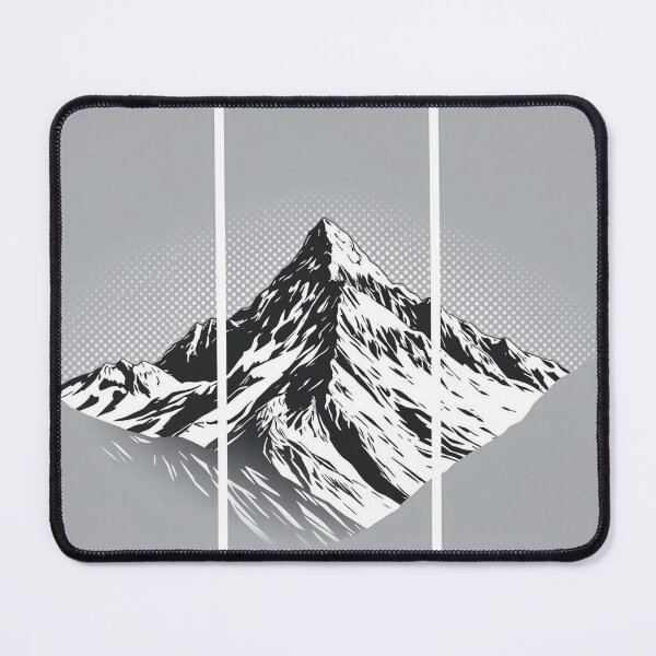 Item preview, Minimalist Split Horizon – Mountain Contrast Poster - Pop Art Mountain Landscape Love designed and sold by Benito Del Ray.