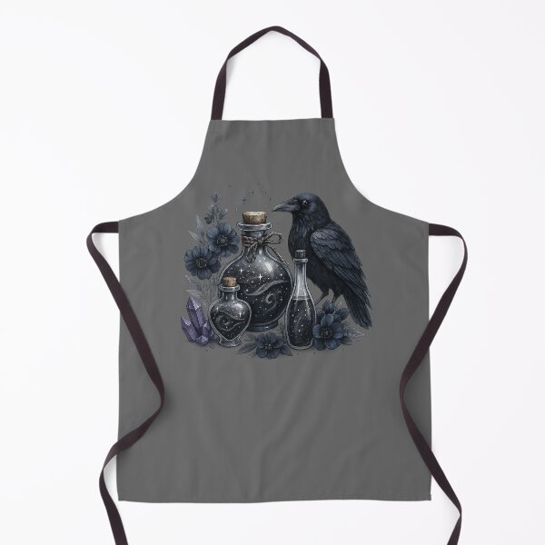 Item preview, Witch's Apothecary Crow, Crystals, Potion designed and sold by SoulsAscending.