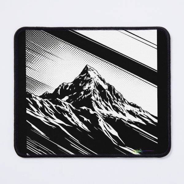 Item preview, Ascending Force – Streaked Mountain Poster - Pop Art Mountain Landscape Love designed and sold by Benito Del Ray.