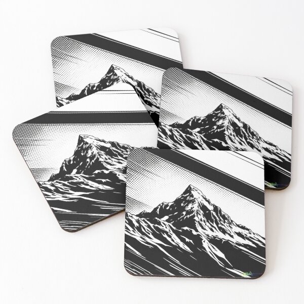 Item preview, Ascending Force – Streaked Mountain Poster - Pop Art Mountain Landscape Love  designed and sold by Benito Del Ray.