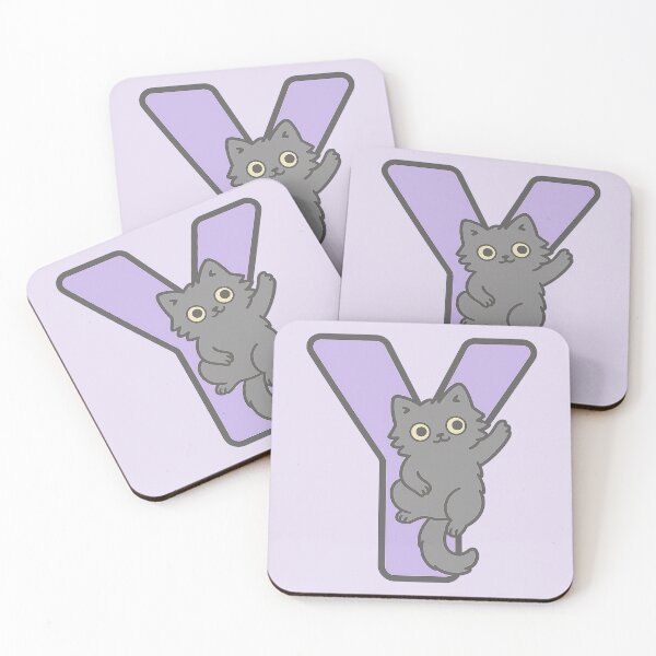 Item preview, Alphabet “Y” – Cute Fluffy Cat Initial Sticker designed and sold by wwshd.