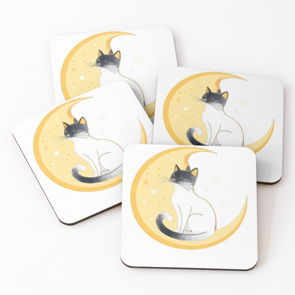 Item preview, Cats and the moon designed and sold by Yuninabil01.