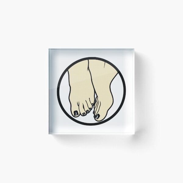 Item preview, Goth Toes Badge designed and sold by SolefulStickers.