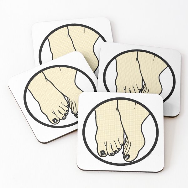 Item preview, Goth Toes Badge designed and sold by SolefulStickers.